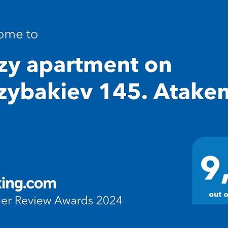 Cozy Apartment On Rozybakiev 145. Atakent Almatî Exterior foto