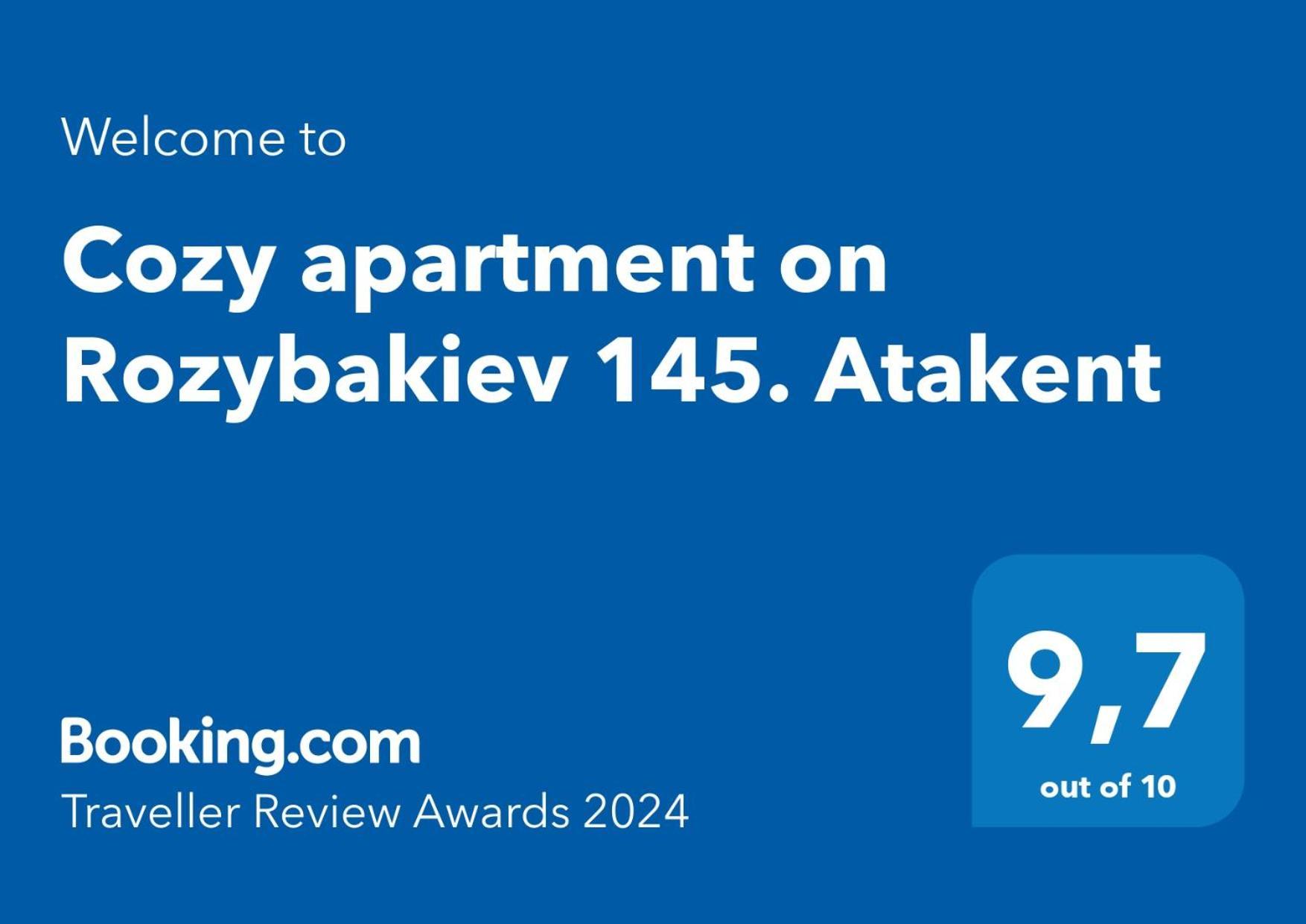 Cozy Apartment On Rozybakiev 145. Atakent Almatî Exterior foto